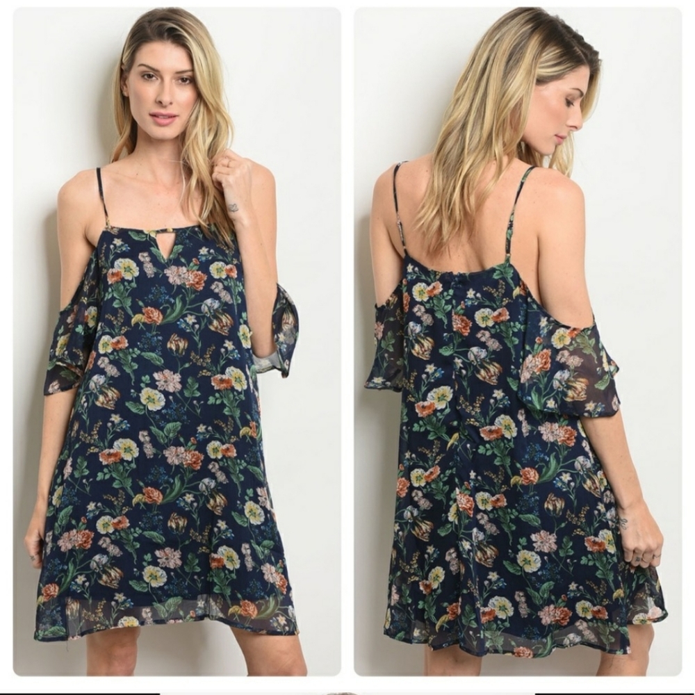Floral strap dress